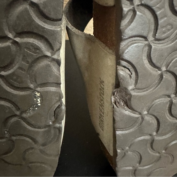 Birkenstock Tan Leather suede buckle size EU 41 Ladies 10 Men 8 Made In Germany - Picture 7 of 9